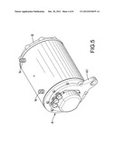 Liquid cooled motor assembly and cover thereof diagram and image