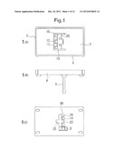 MOUNTING STRUCTURE OF CONTACT MEMBER IN SWITCH DEVICE diagram and image