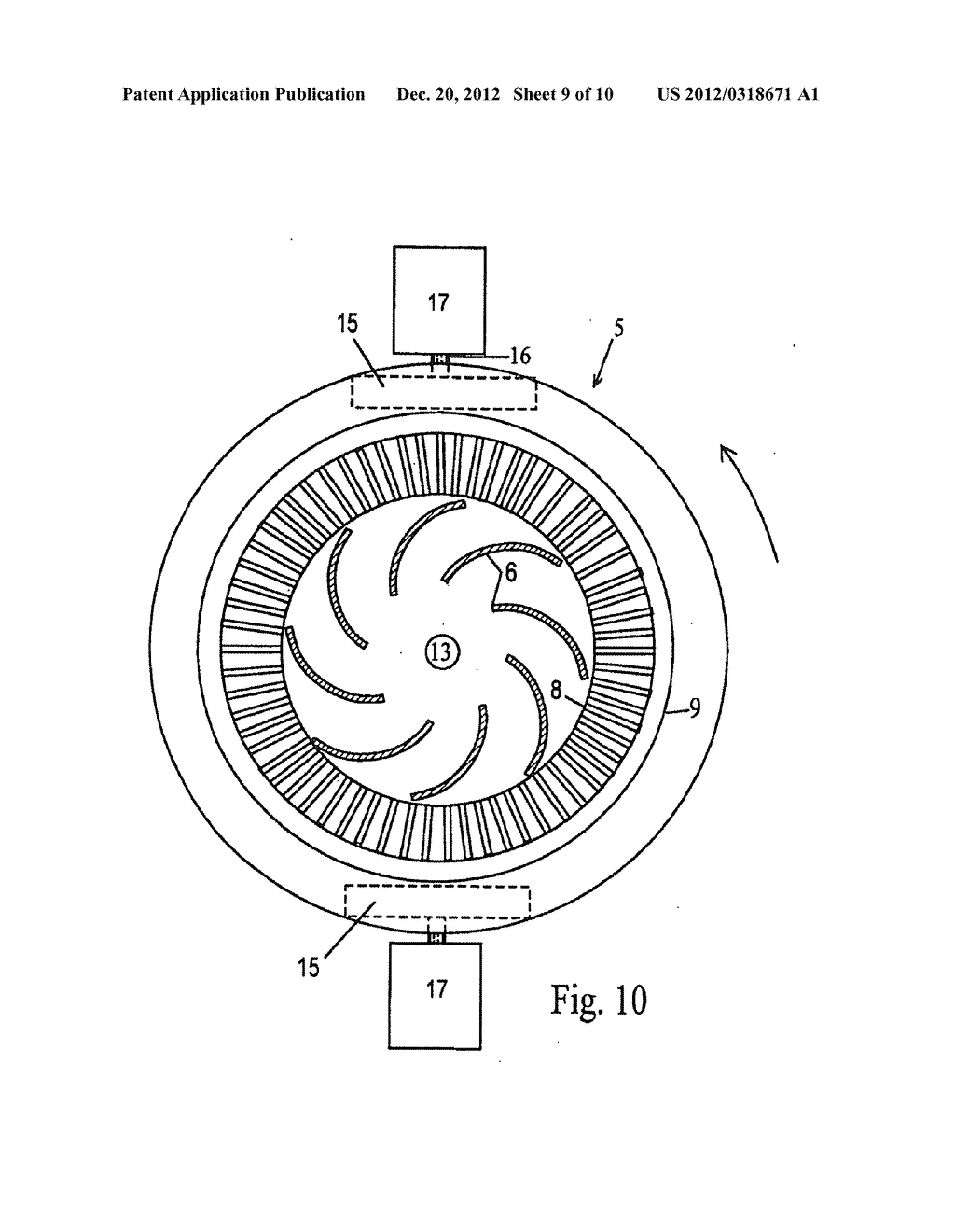 ELECTROHYDRAULIC AND SHEAR CAVITATION RADIAL COUNTERFLOW LIQUID PROCESSOR - diagram, schematic, and image 10