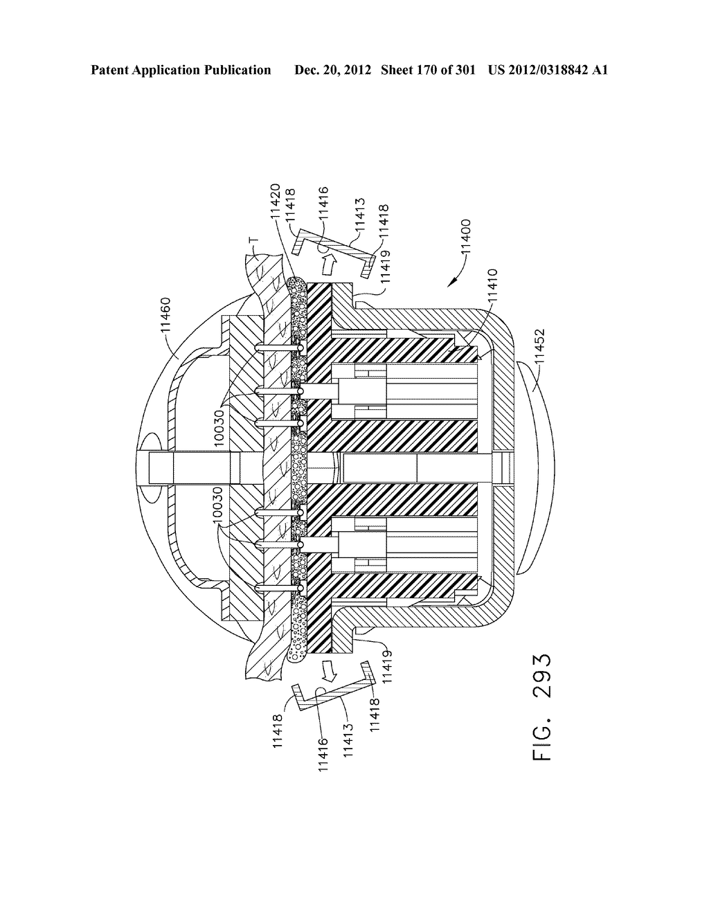 TISSUE STAPLER HAVING A THICKNESS COMPENSATOR COMPRISING INCORPORATING A     HEMOSTATIC AGENT - diagram, schematic, and image 171