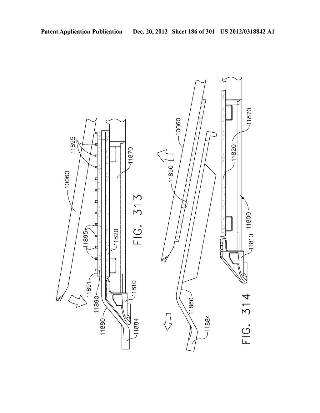 TISSUE STAPLER HAVING A THICKNESS COMPENSATOR COMPRISING INCORPORATING A     HEMOSTATIC AGENT - diagram, schematic, and image 187