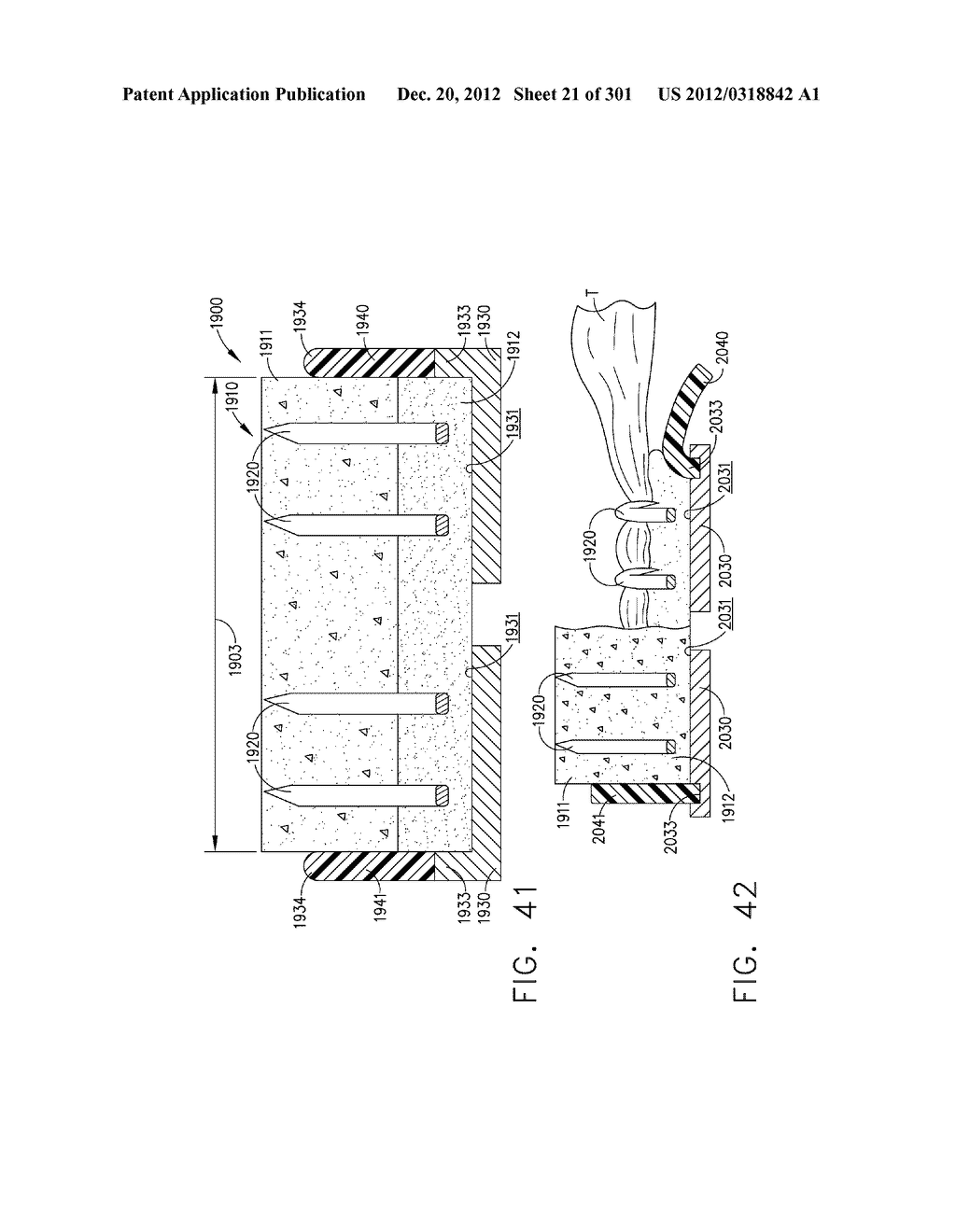 TISSUE STAPLER HAVING A THICKNESS COMPENSATOR COMPRISING INCORPORATING A     HEMOSTATIC AGENT - diagram, schematic, and image 22