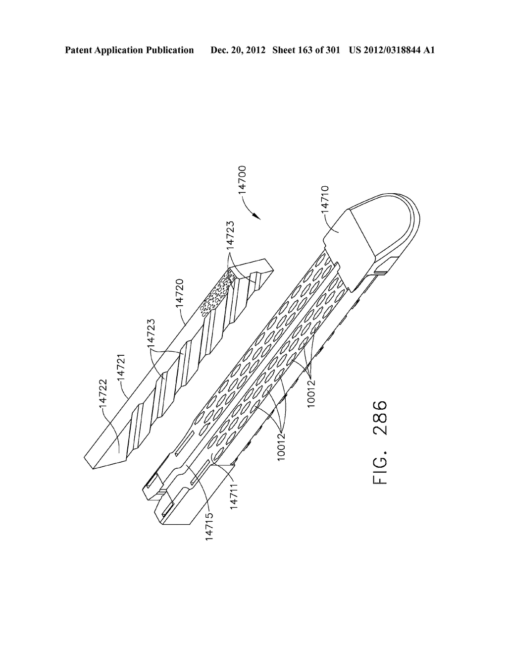 TISSUE STAPLER HAVING A THICKNESS COMPENSATOR INCORPORATING AN     ANTI-INFLAMMATORY AGENT - diagram, schematic, and image 164