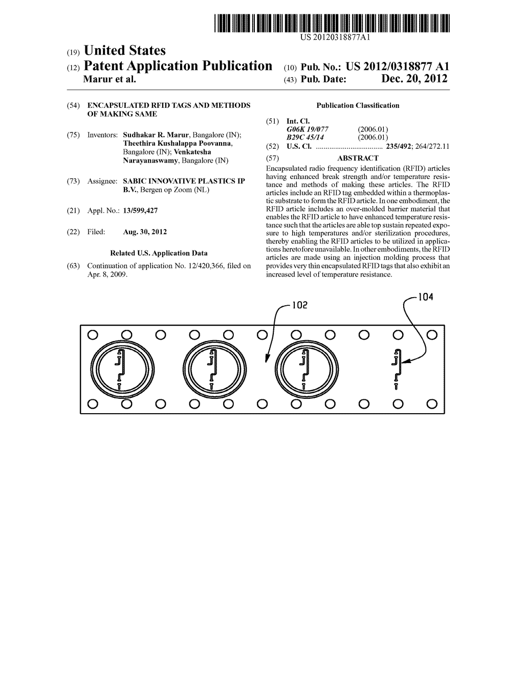 ENCAPSULATED RFID TAGS AND METHODS OF MAKING SAME - diagram, schematic, and image 01