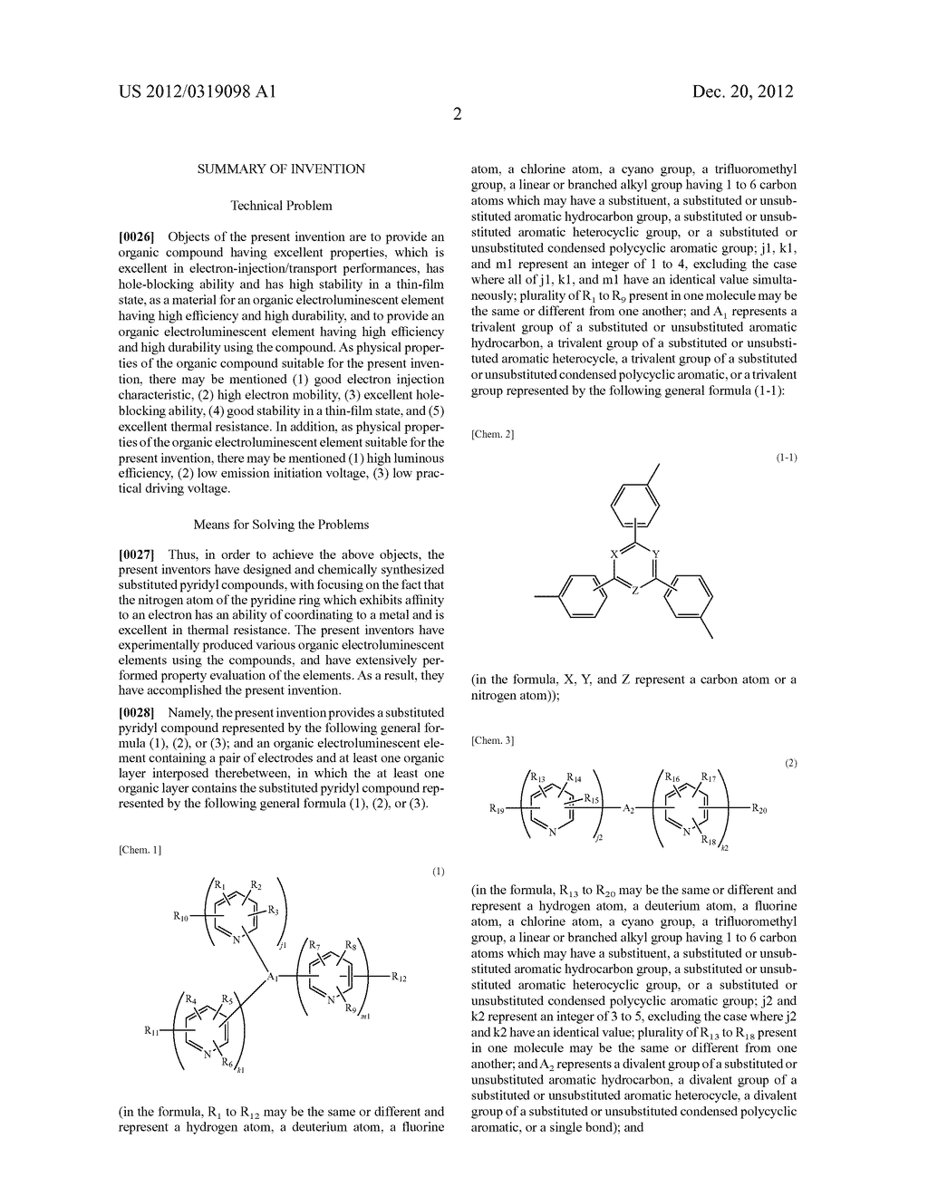SUBSTITUTED PYRIDYL COMPOUND AND ORGANIC ELECTROLUMINESCENT ELEMENT - diagram, schematic, and image 06