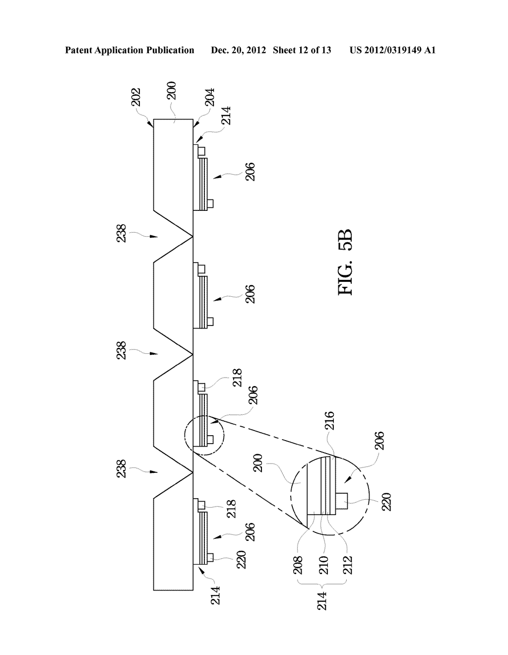 Light-Emitting Device Structure and Method for Manufacturing the Same - diagram, schematic, and image 13