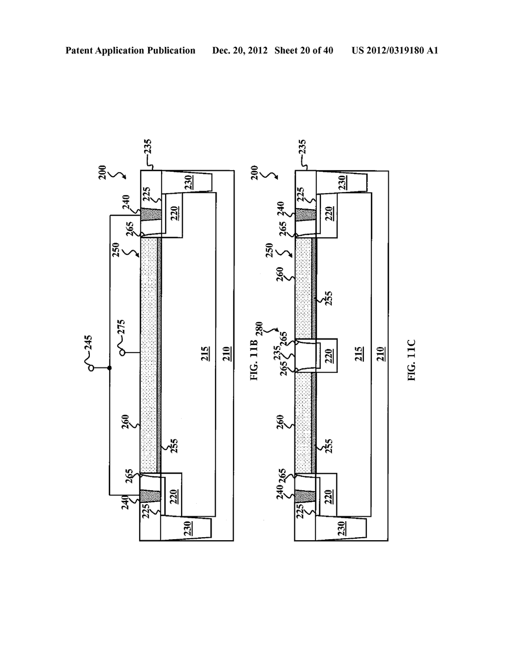 LARGE DIMENSION DEVICE AND METHOD OF MANUFACTURING SAME IN GATE LAST     PROCESS - diagram, schematic, and image 21