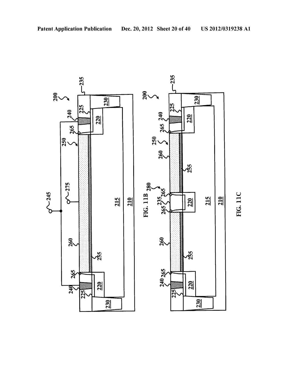 Large Dimension Device and Method of Manufacturing Same in Gate Last     Process - diagram, schematic, and image 21