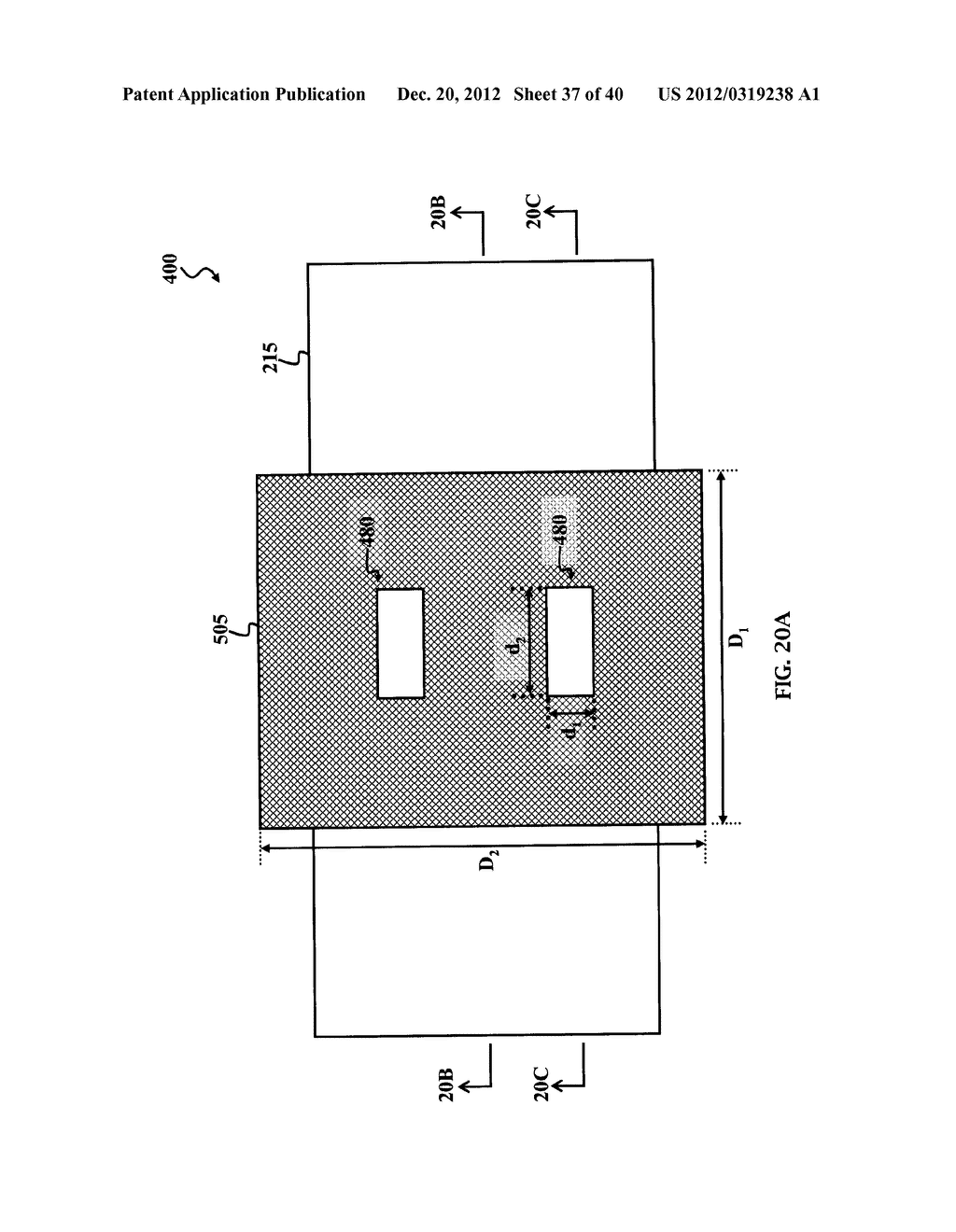 Large Dimension Device and Method of Manufacturing Same in Gate Last     Process - diagram, schematic, and image 38