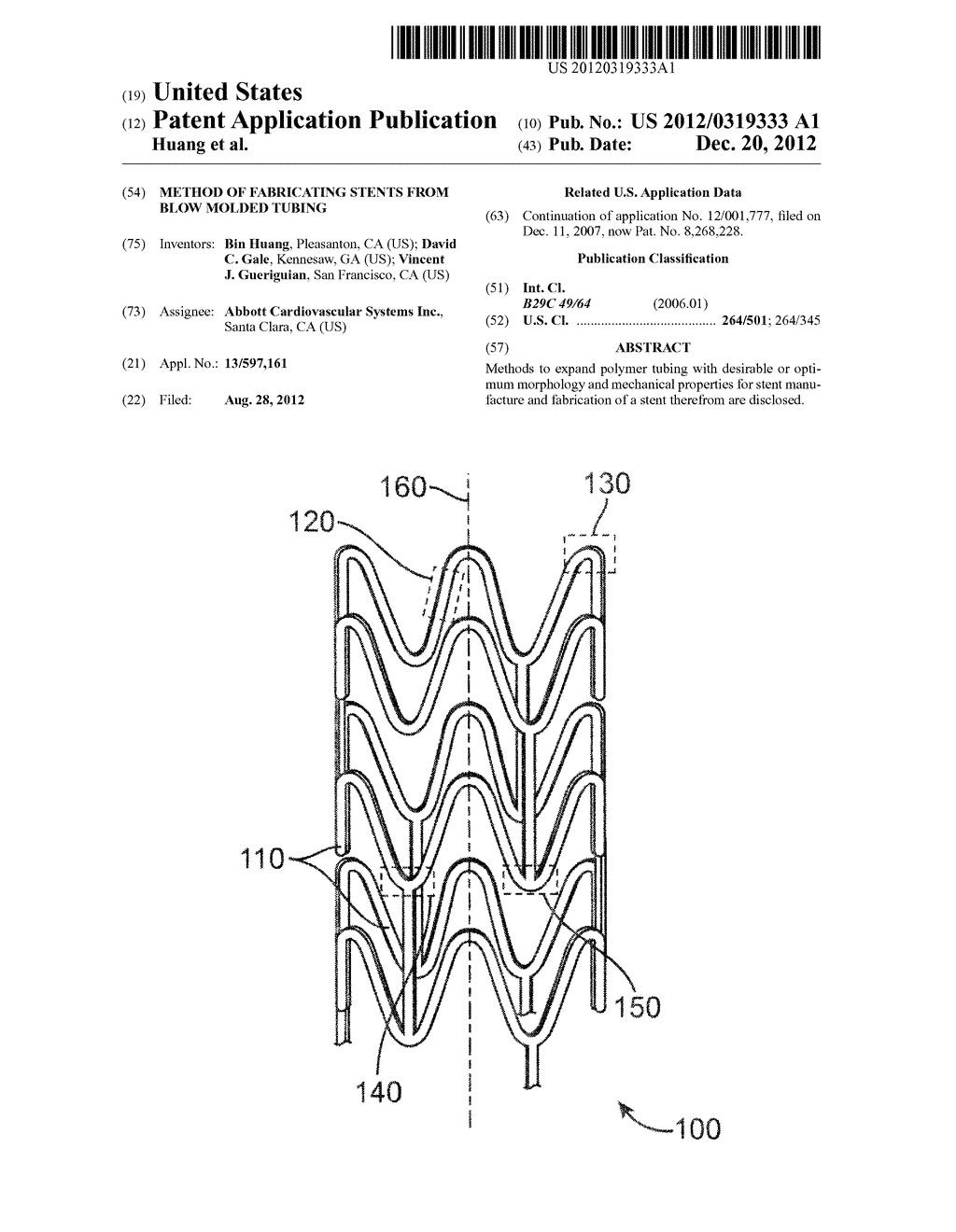 Method of Fabricating Stents From Blow Molded Tubing - diagram, schematic, and image 01