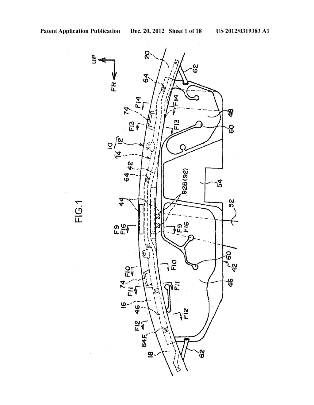 CURTAIN AIRBAG DEVICE PLACEMENT STRUCTURE - diagram, schematic, and image 02