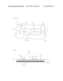 FORM WITH INTEGRATED FOLDING CARD, LAMINATE FOR PRODUCING THE FORM AND     METHOD FOR PRODUCING A FOLDING CARD diagram and image