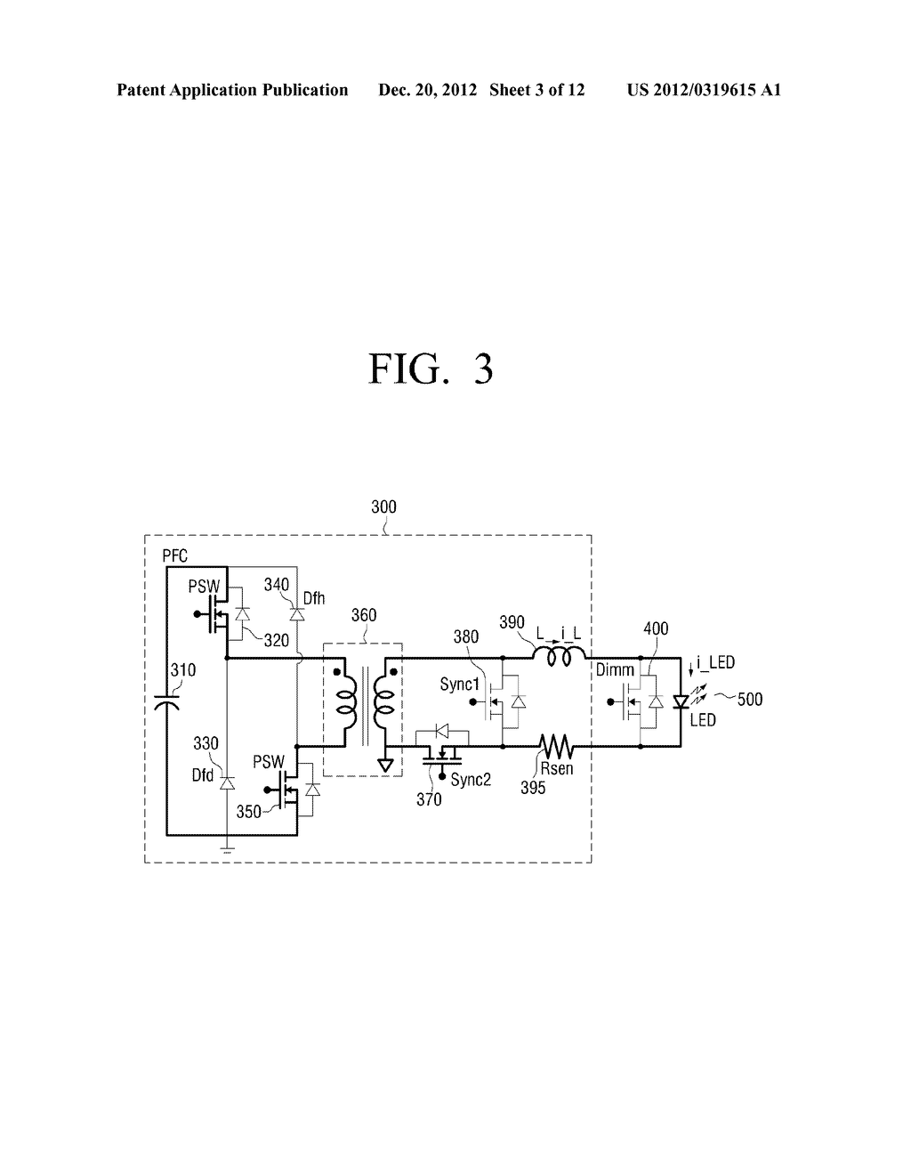 LED DRIVER CIRCUIT AND METHOD OF DRIVING LED - diagram, schematic, and image 04