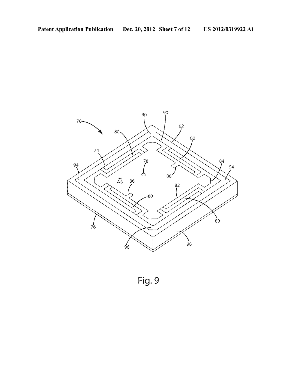 SINGLE-FEED MULTI-FREQUENCY MULTI-POLARIZATION ANTENNA - diagram, schematic, and image 08