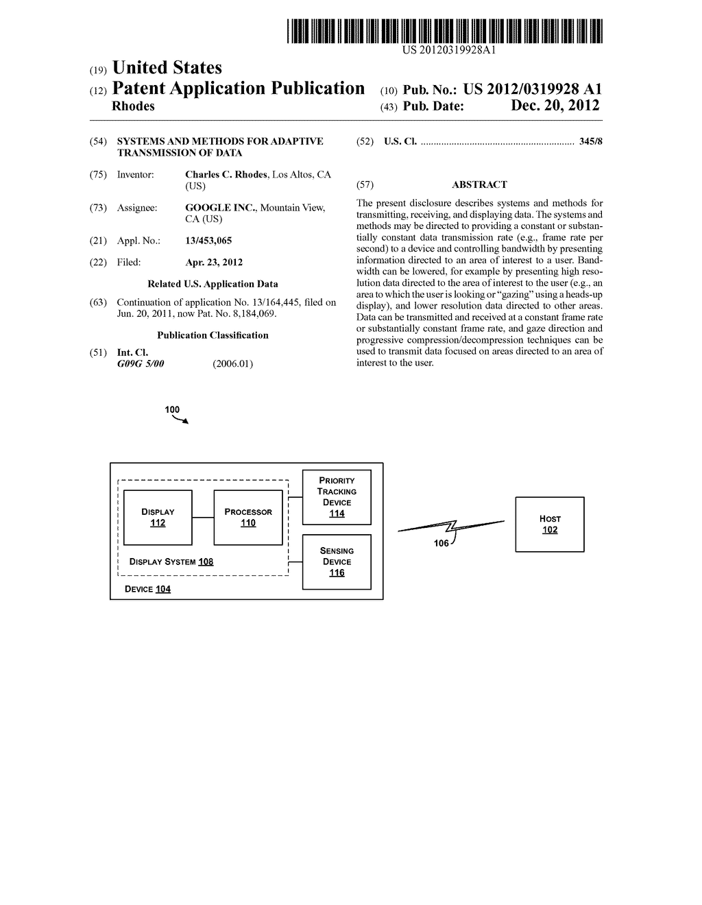 Systems and Methods for Adaptive Transmission of Data - diagram, schematic, and image 01