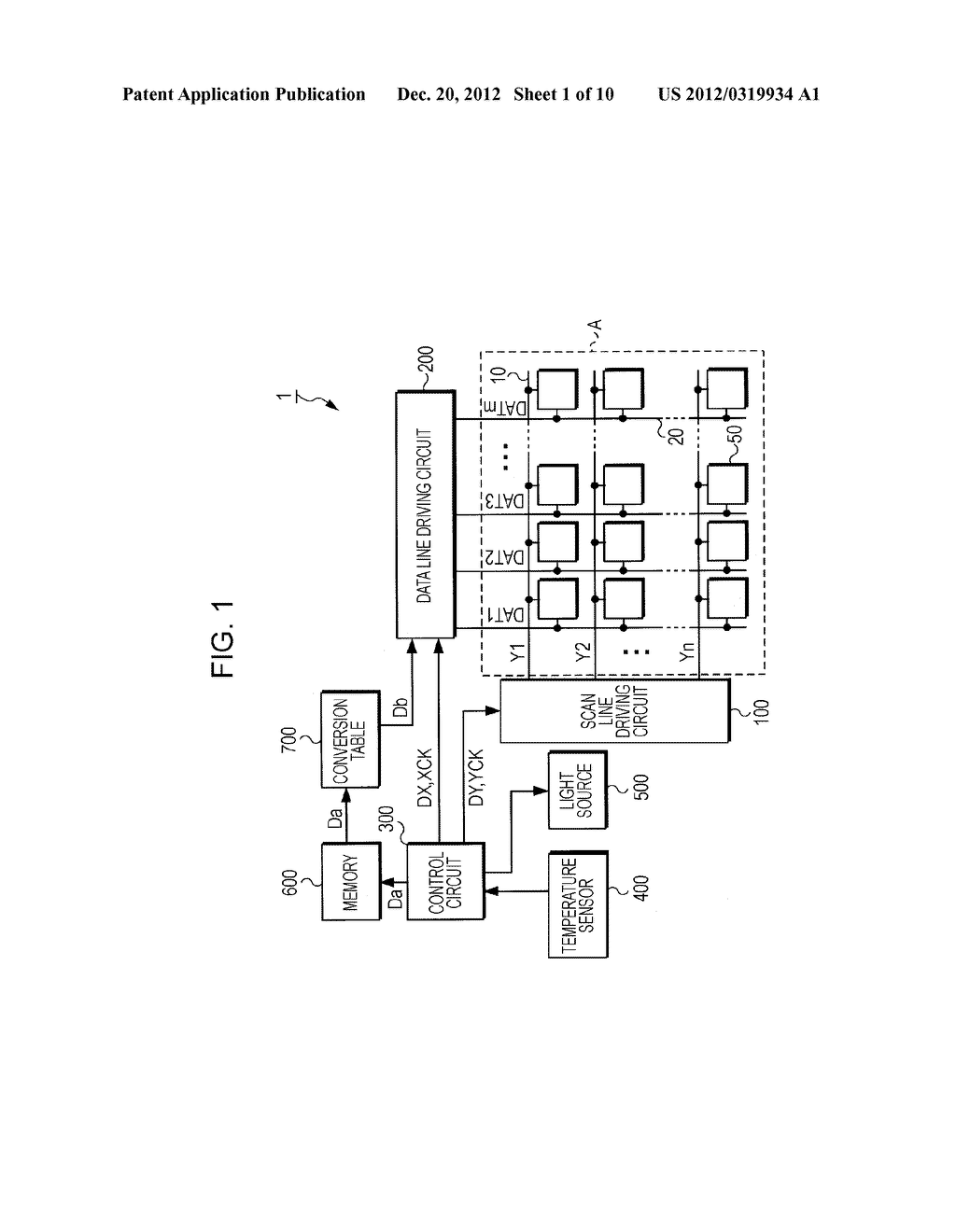 ELECTRO-OPTICAL DEVICE, METHOD OF DRIVING THE SAME, AND ELECTRONIC     APPARATUS - diagram, schematic, and image 02