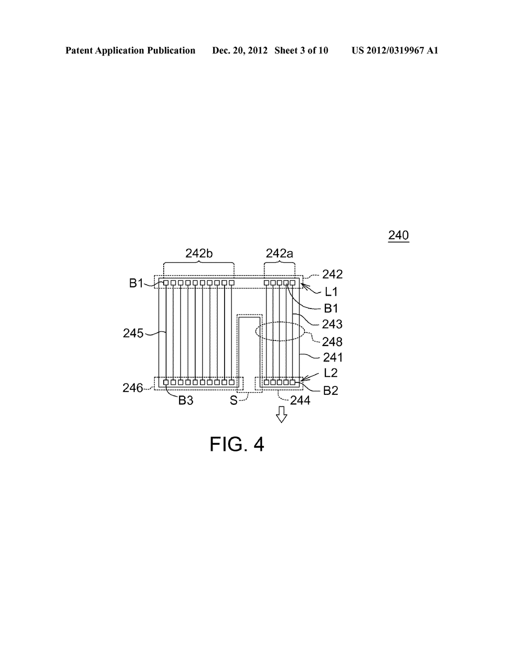 SINGLE FPC BOARD FOR CONNECTING MULTIPLE MODULES AND TOUCH SENSITIVE     DISPLAY MODULE USING THE SAME - diagram, schematic, and image 04