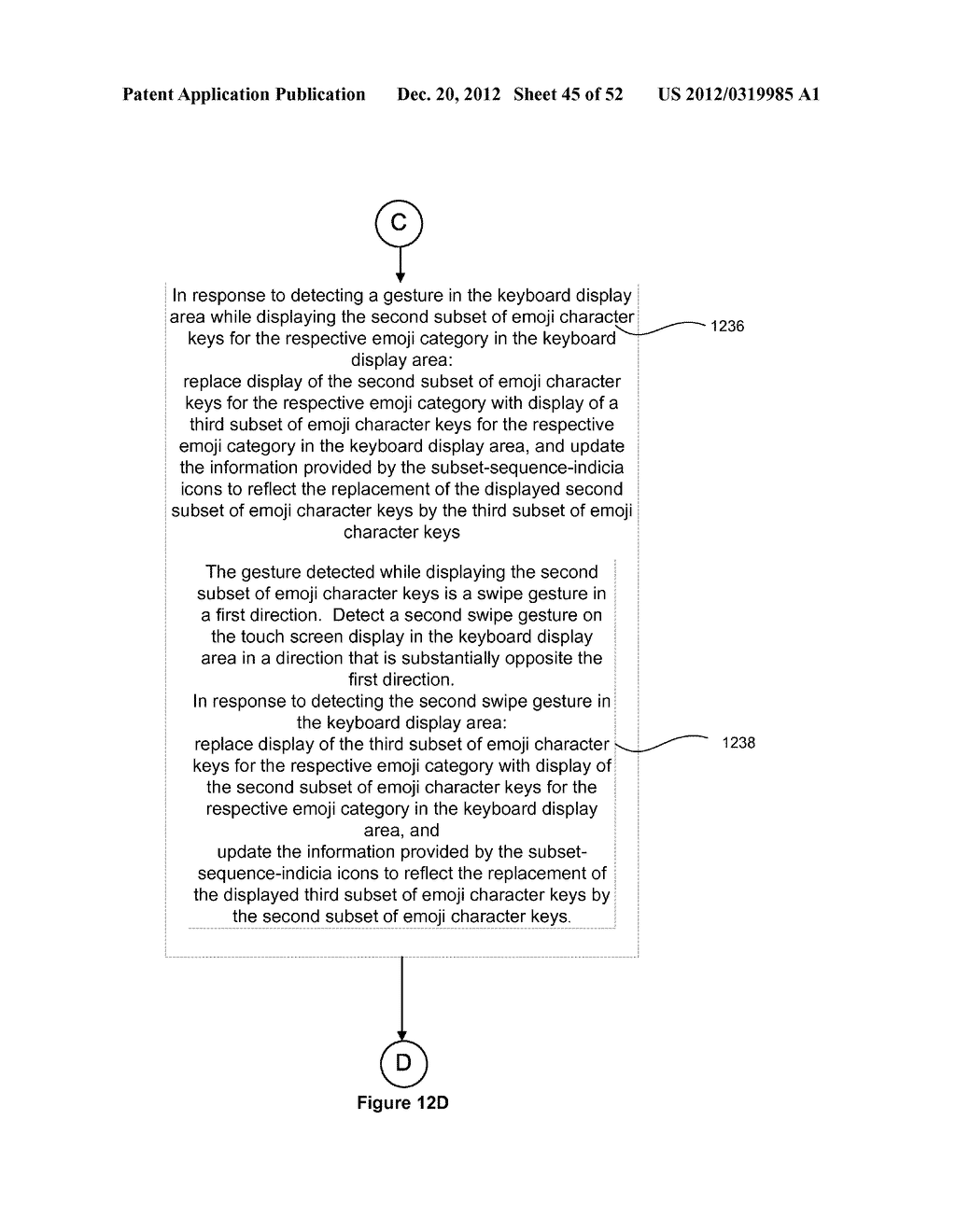 Portable Touch Screen Device, Method, and Graphical User Interface for     Using Emoji Characters While in a Locked Mode - diagram, schematic, and image 46