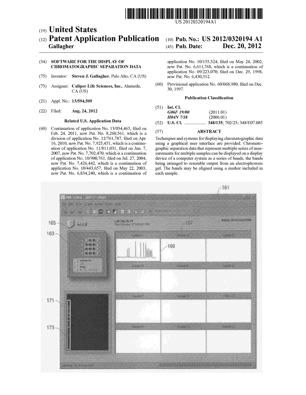 SOFTWARE FOR THE DISPLAY OF CHROMATOGRAPHIC SEPARATION DATA - diagram, schematic, and image 01