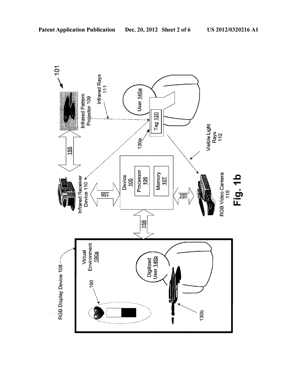 Method and System for Object Recognition, Authentication, and Tracking     with Infrared Distortion Caused by Objects for Augmented Reality - diagram, schematic, and image 03