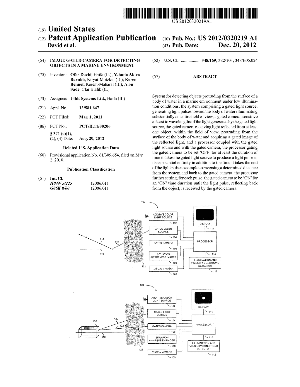 IMAGE GATED CAMERA FOR DETECTING OBJECTS IN A MARINE ENVIRONMENT - diagram, schematic, and image 01