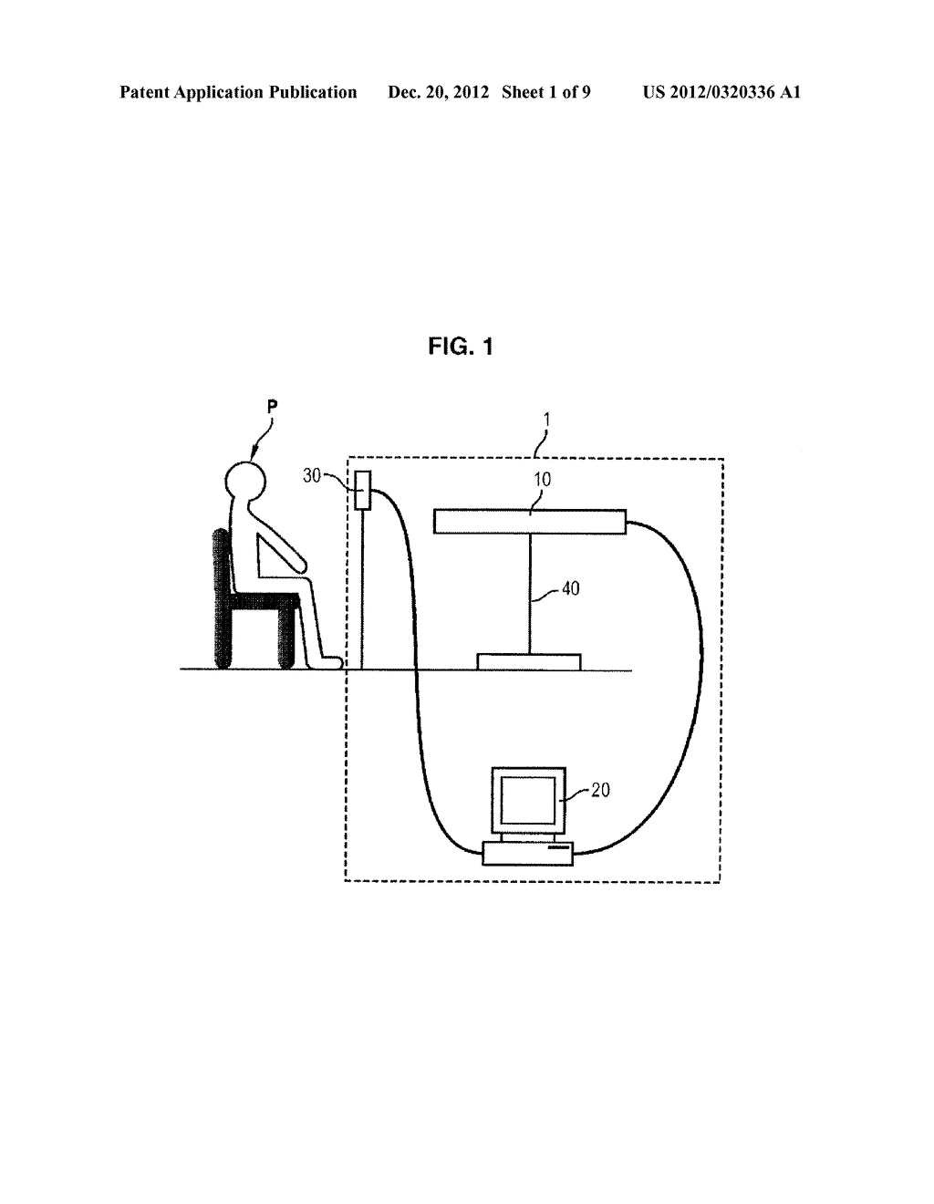 DEVICE FOR CAUSING AND/OR REHABILITATING THE BINOCULAR MOTIVITY OF A     PATIENT - diagram, schematic, and image 02