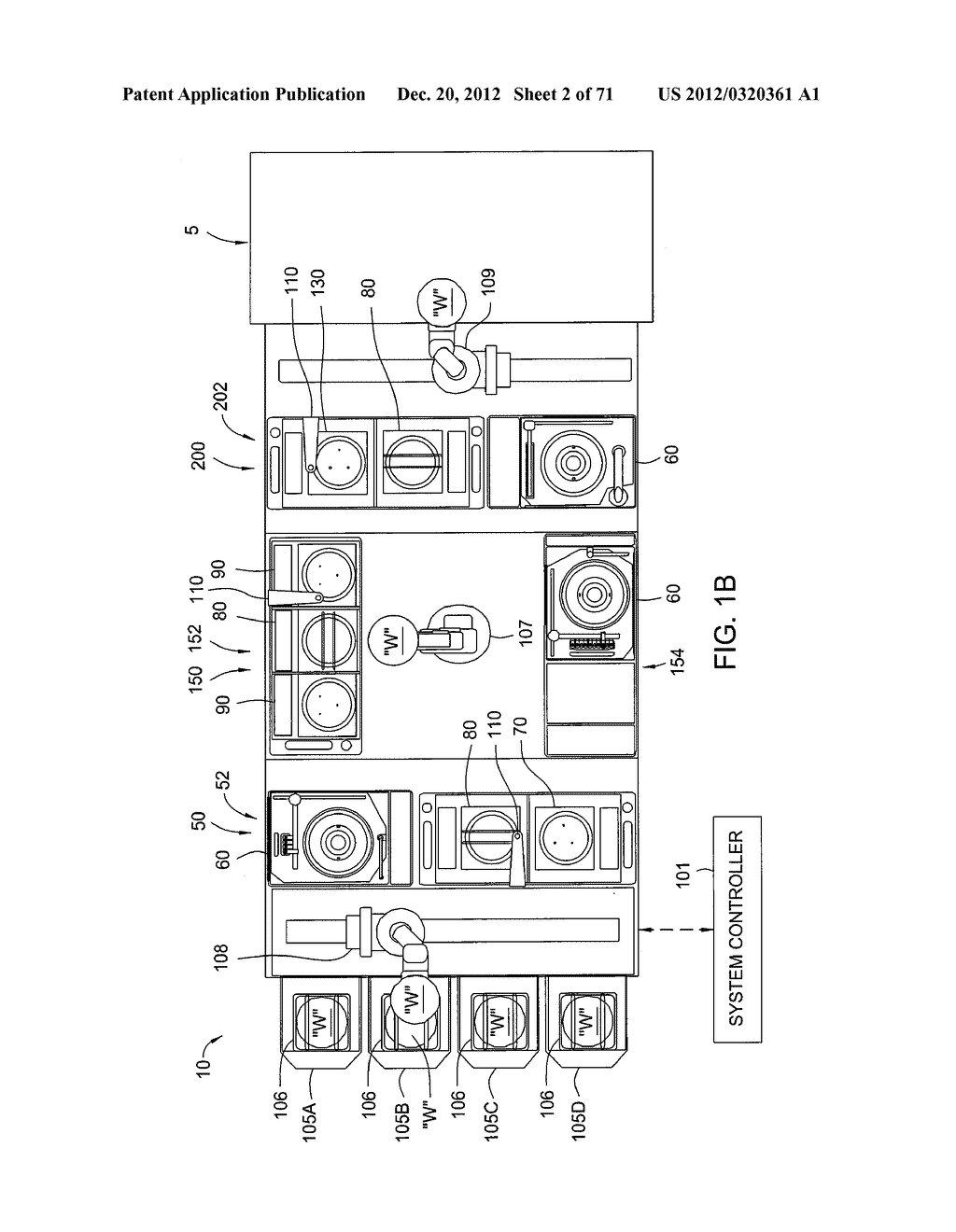 CLUSTER TOOL ARCHITECTURE FOR PROCESSING A SUBSTRATE - diagram, schematic, and image 03