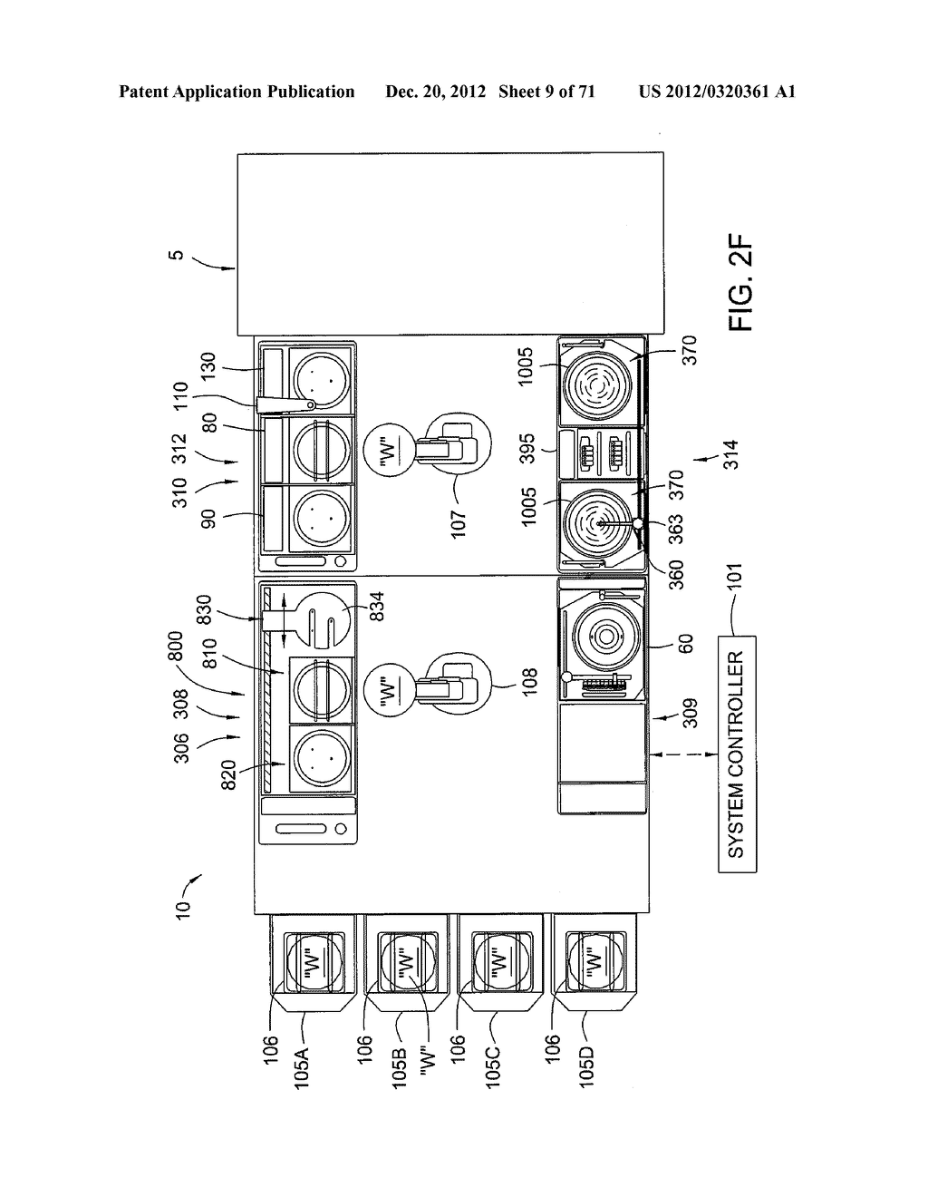 CLUSTER TOOL ARCHITECTURE FOR PROCESSING A SUBSTRATE - diagram, schematic, and image 10