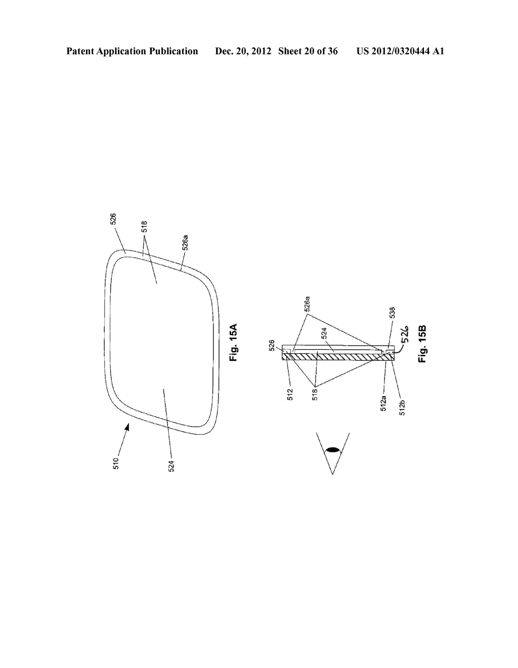 REARVIEW MIRROR ELEMENT ASSEMBLY FOR VEHICLE - diagram, schematic, and image 21