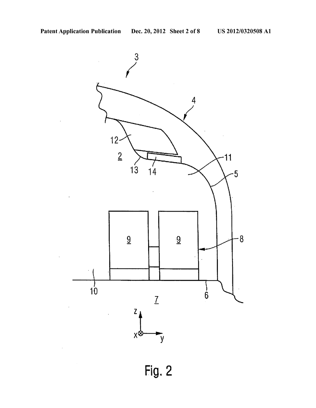 DISPLAY APPARATUS FOR A PASSENGER CABIN OF AN AIRCRAFT OR SPACECRAFT - diagram, schematic, and image 03