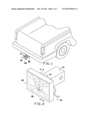 SYSTEM FOR DISPLAYING IMAGES ON THE BACK OF A HITCH diagram and image