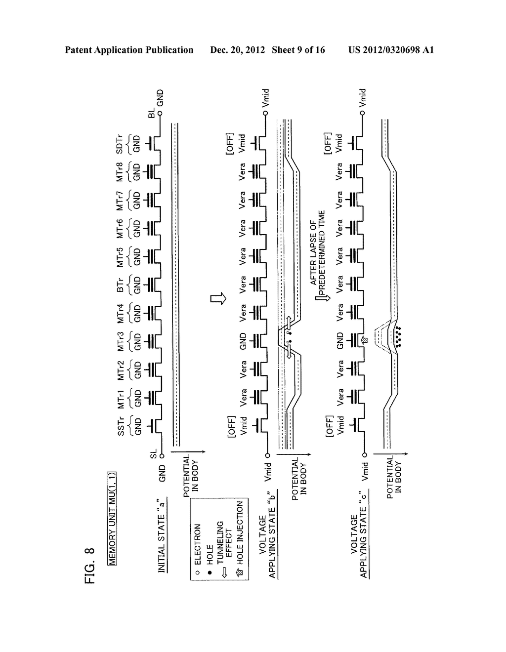 NONVOLATILE SEMICONDUCTOR MEMORY DEVICE AND METHOD FOR ERASING DATA     THEREOF - diagram, schematic, and image 10