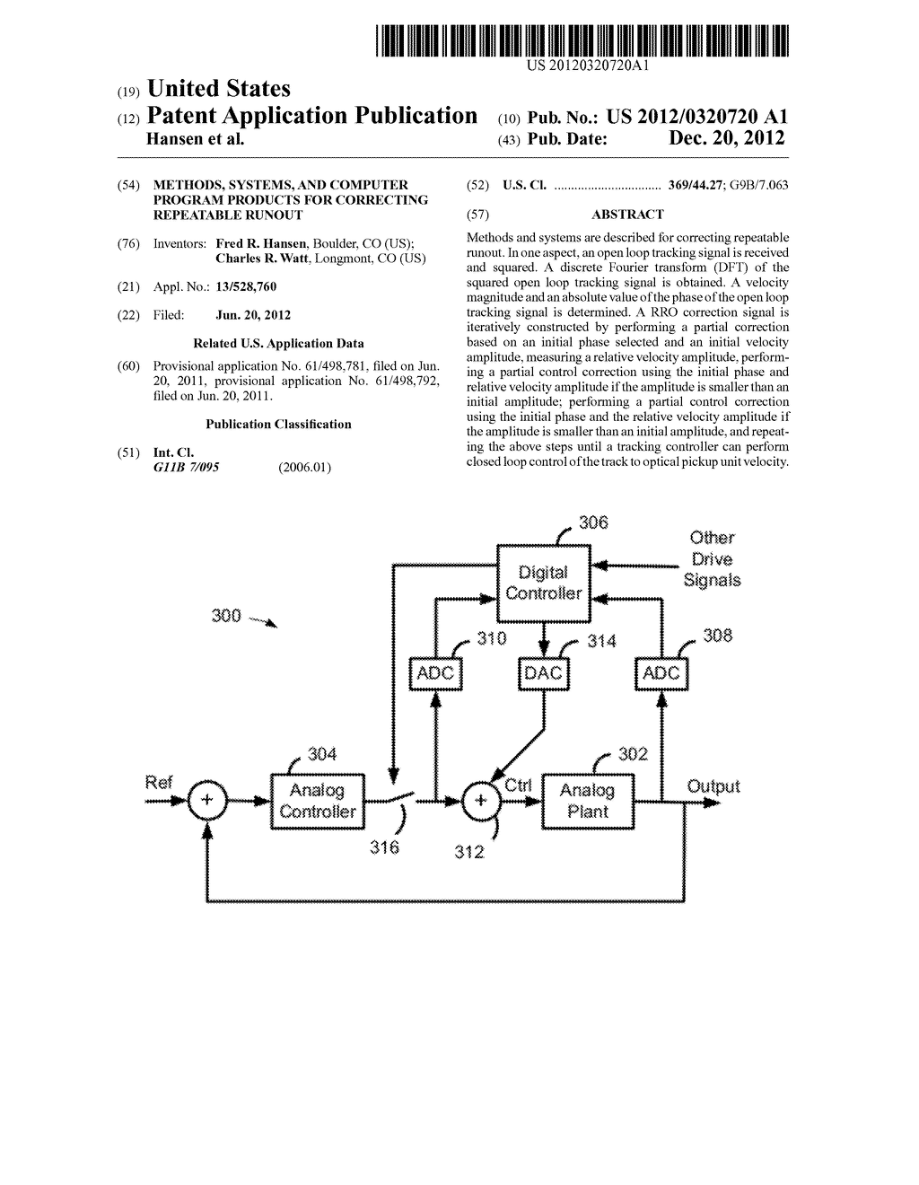 Methods, Systems, And Computer Program Products For Correcting Repeatable     Runout - diagram, schematic, and image 01