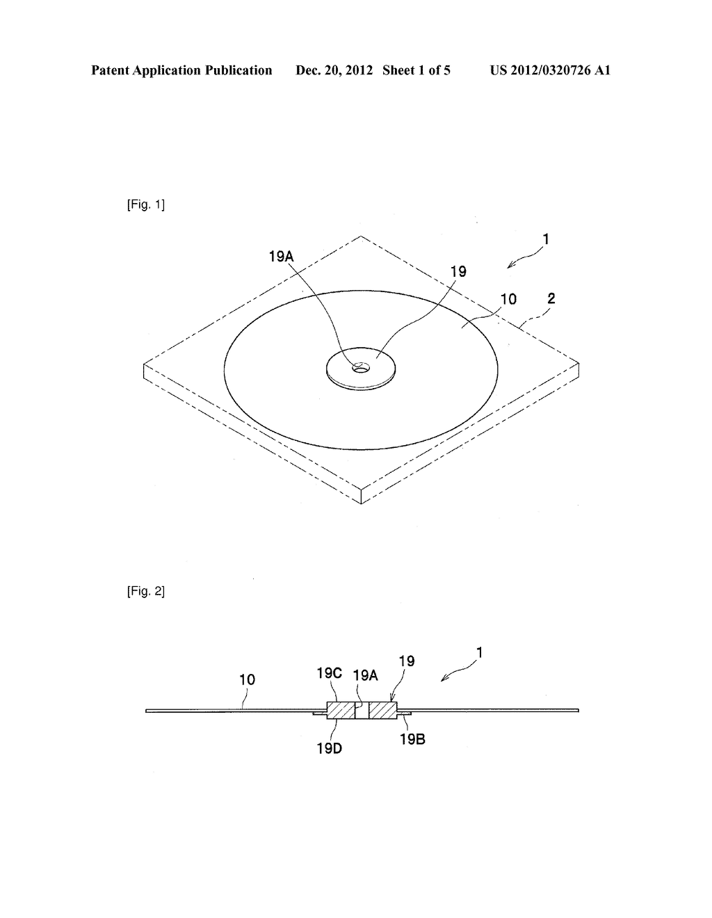 OPTICAL RECORDING DISC AND METHOD FOR RECORDING OR READING DATA ON THE     OPTICAL RECORDING DISC - diagram, schematic, and image 02