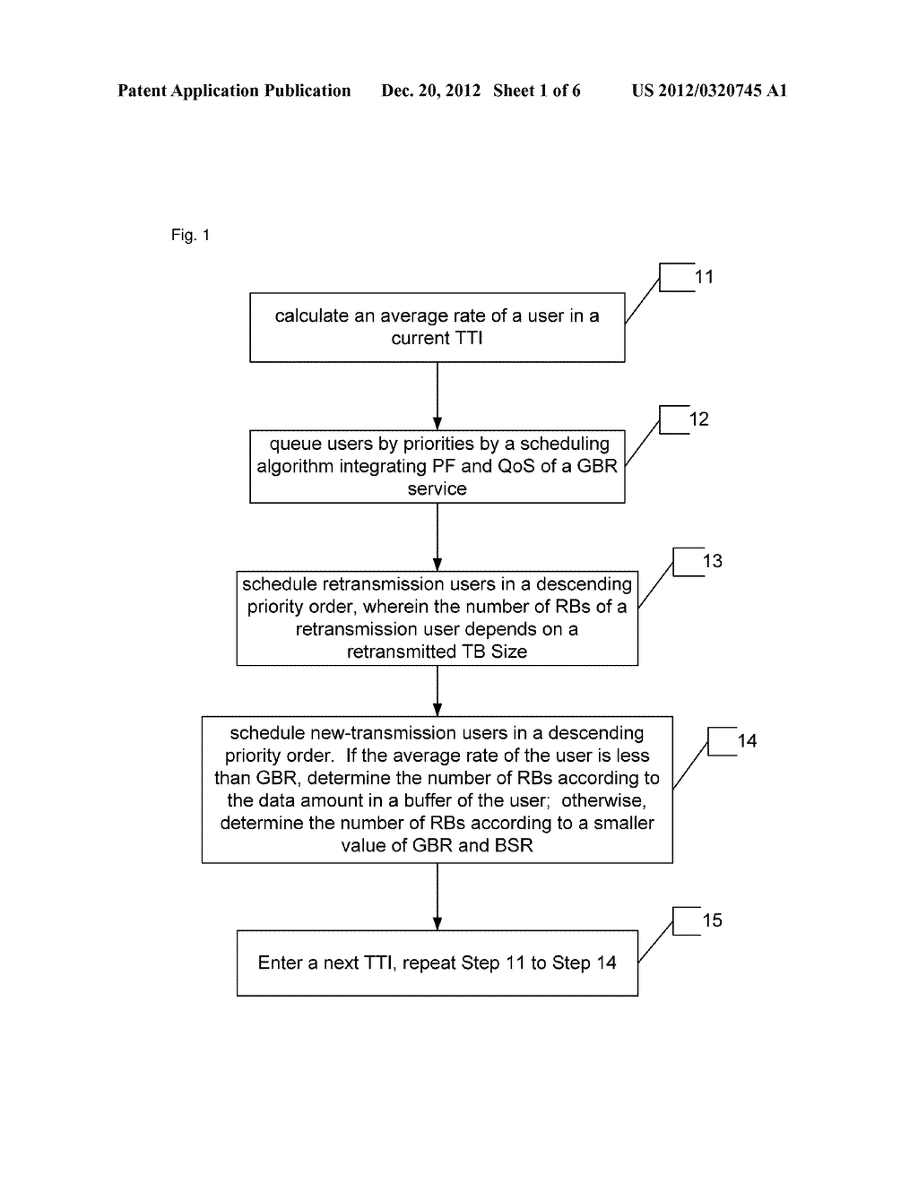 Method for scheduling guaranteed bit rate service based on quality of     service - diagram, schematic, and image 02