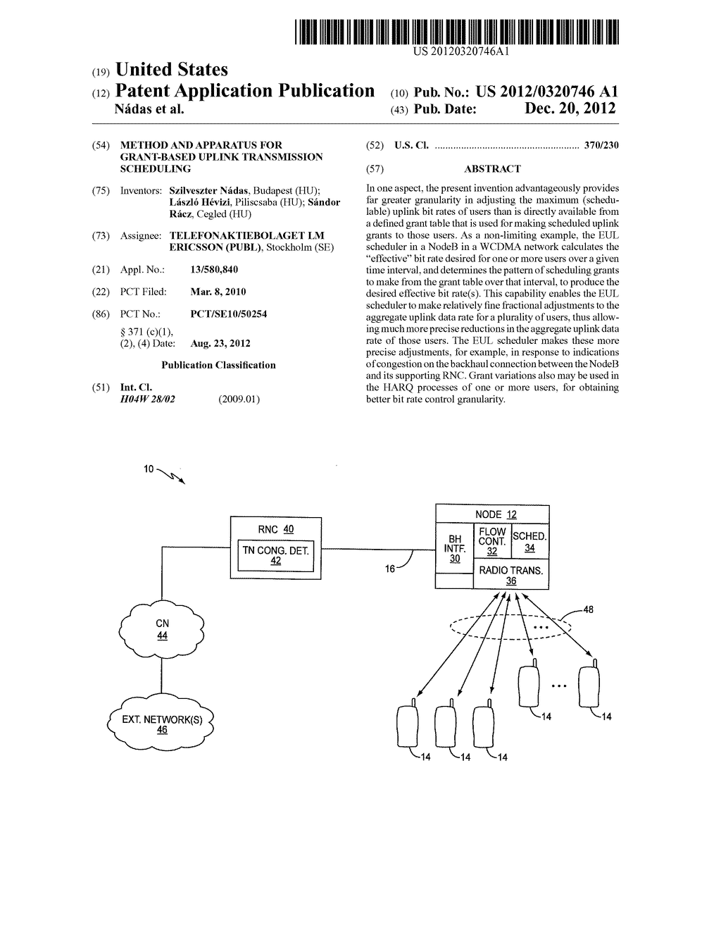 Method and Apparatus for Grant-Based Uplink Transmission Scheduling - diagram, schematic, and image 01