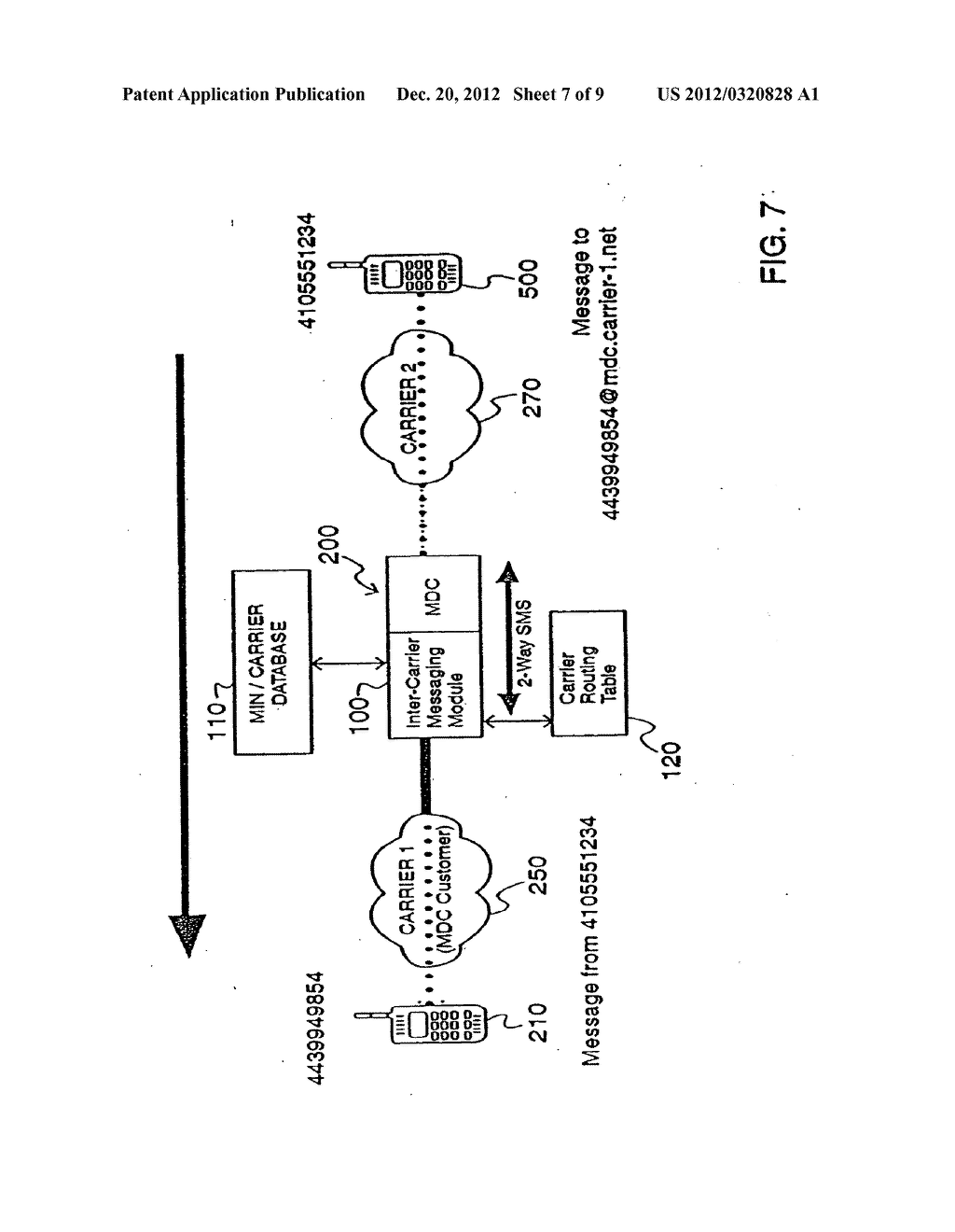 Inter-Carrier Messaging Service Providing Phone Number Only Experience - diagram, schematic, and image 08