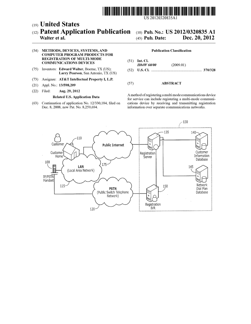 Methods, Devices, Systems, and Computer Program Products for Registration     of Multi-Mode Communications Devices - diagram, schematic, and image 01