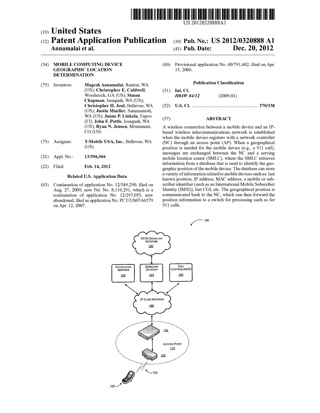 MOBILE COMPUTING DEVICE GEOGRAPHIC LOCATION DETERMINATION - diagram, schematic, and image 01