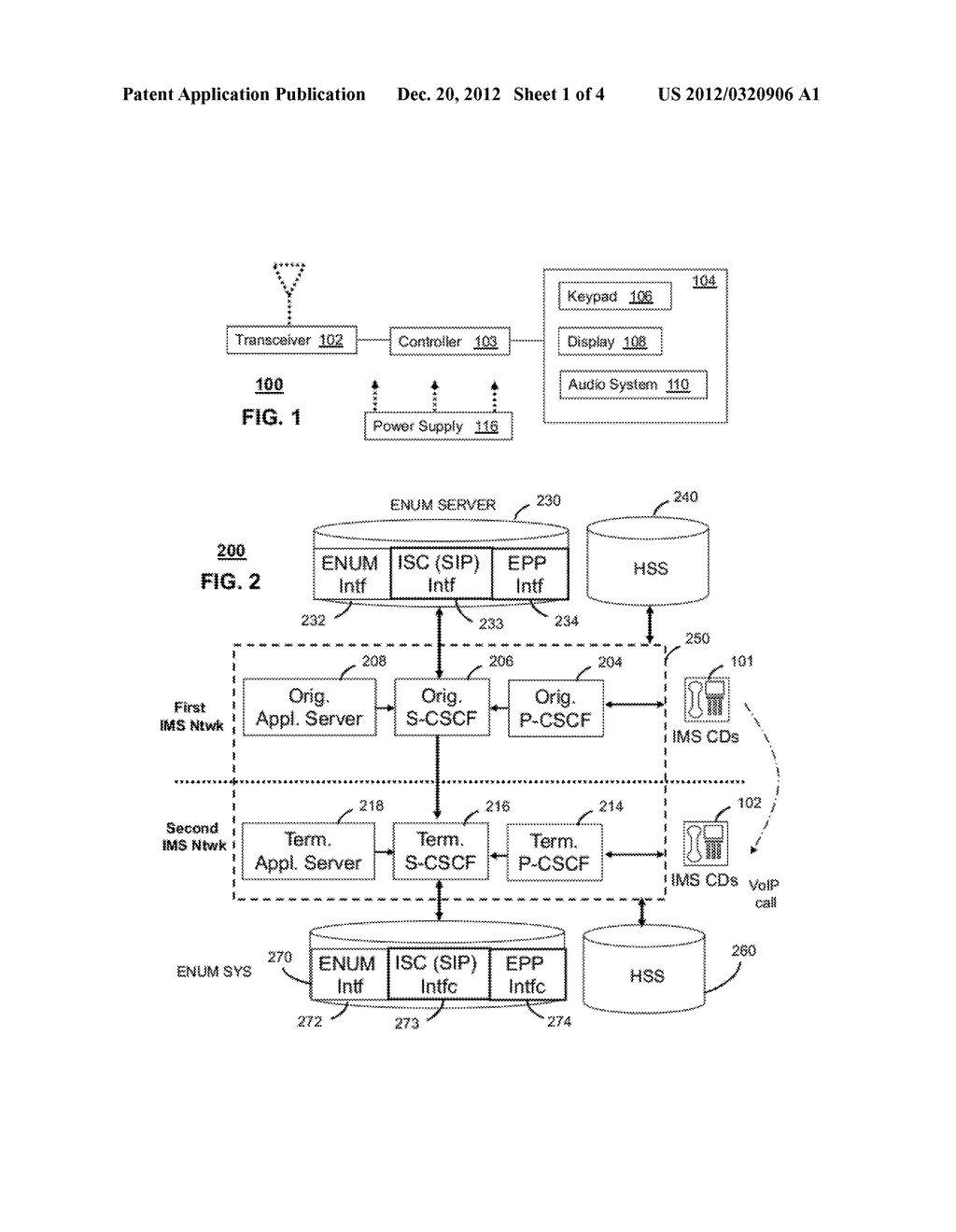 SYSTEM FOR COMMUNICATING BETWEEN INTERNET PROTOCOL MULTIMEDIA SUBSYSTEM     NETWORKS - diagram, schematic, and image 02