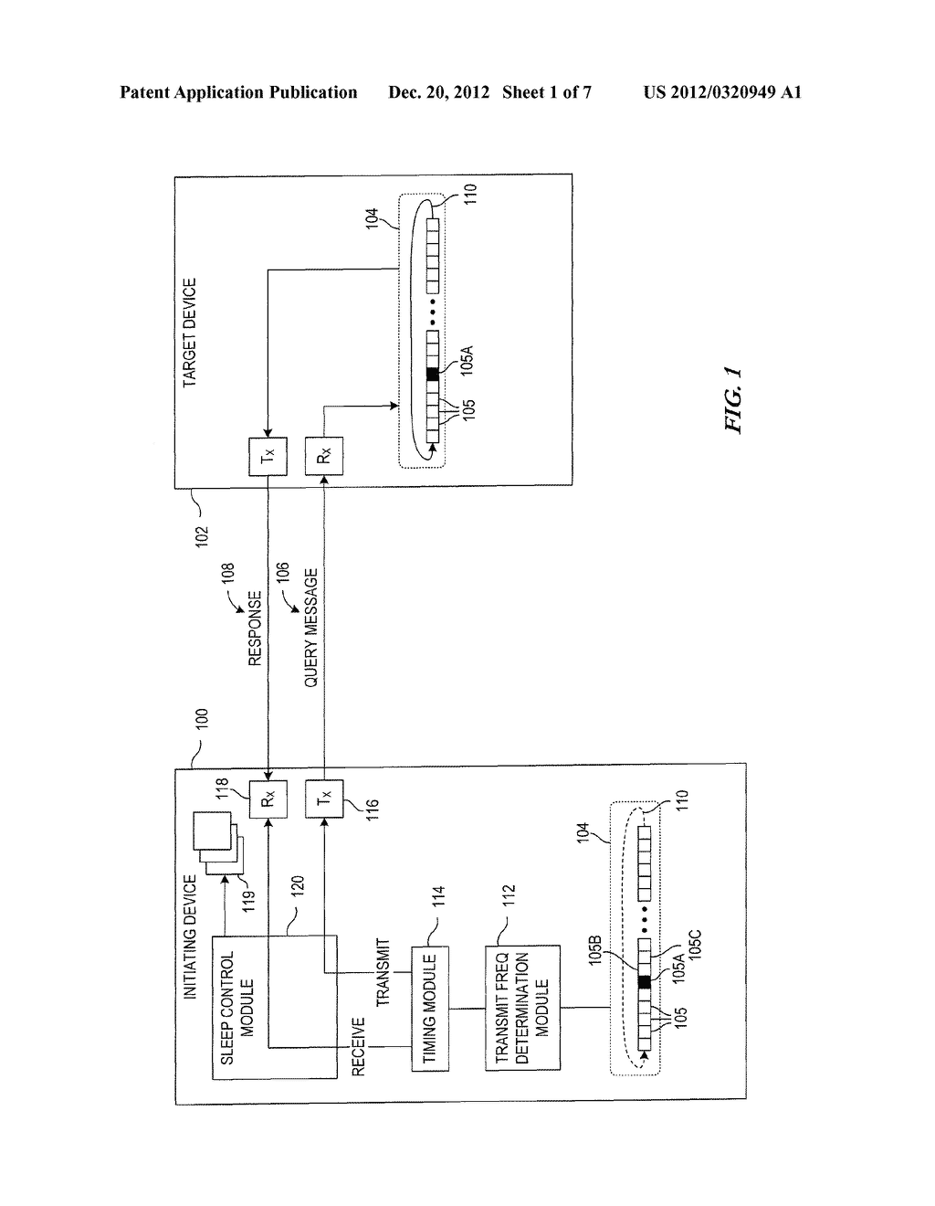 System, Apparatus and Method for Managing Message Communications in     Systems Employing Frequency Hopping - diagram, schematic, and image 02