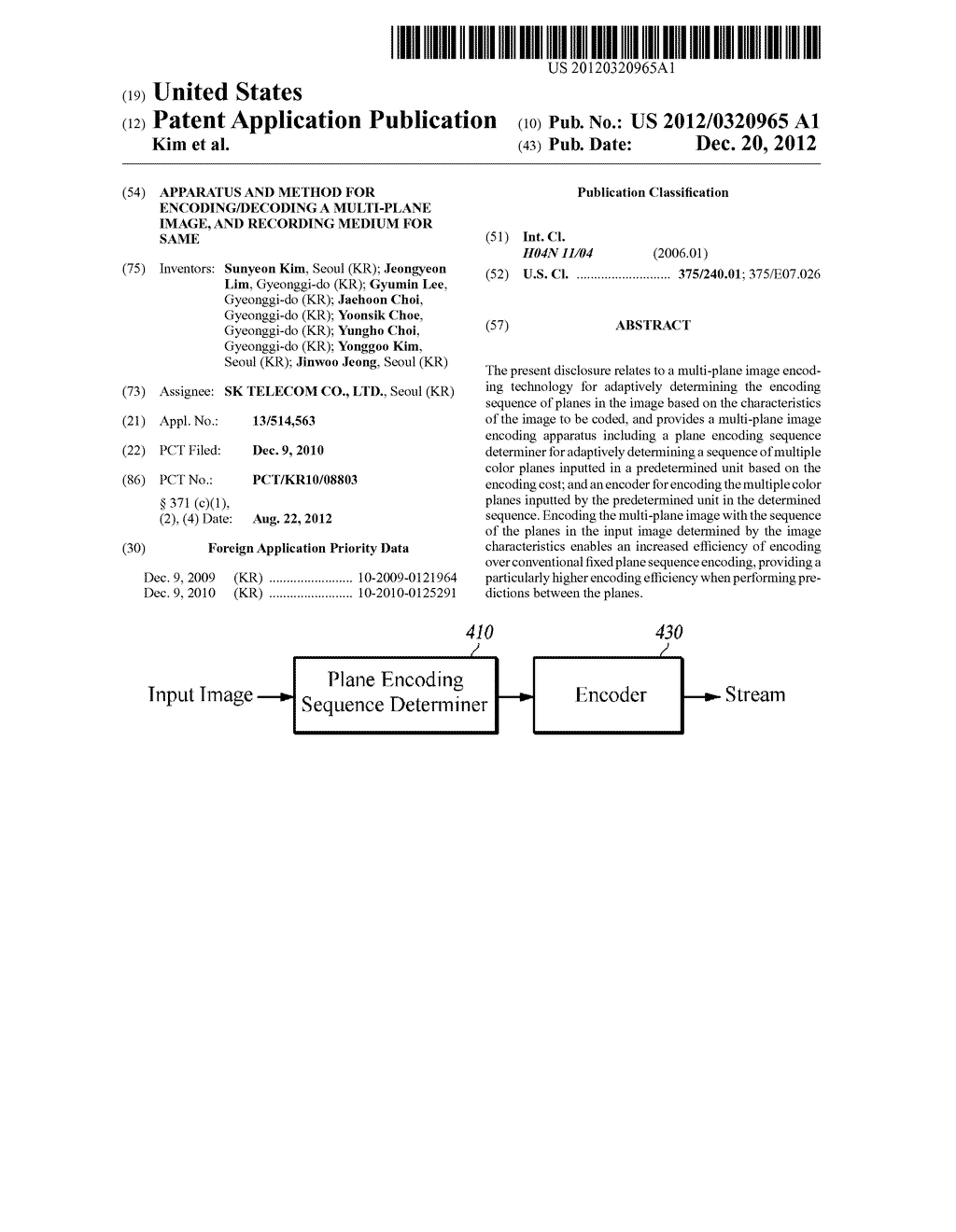 APPARATUS AND METHOD FOR ENCODING/DECODING A MULTI-PLANE IMAGE, AND     RECORDING MEDIUM FOR SAME - diagram, schematic, and image 01