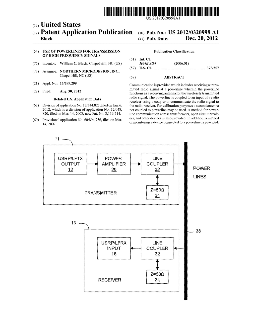 USE OF POWERLINES FOR TRANSMISSION OF HIGH FREQUENCY SIGNALS - diagram, schematic, and image 01