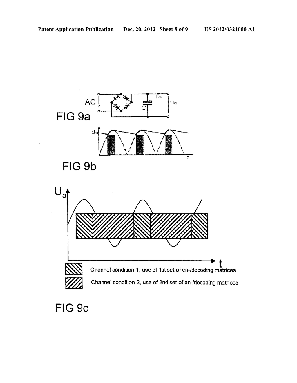 METHOD FOR TRANSMITTING A SIGNAL FROM A TRANSMITTER TO A RECEIVER IN A     POWER LINE COMMUNICATION NETWORK, TRANSMITTER, RECEIVER, POWER LINE     COMMUNICATION MODEM AND POWER LINE COMMUNICATION SYSTEM - diagram, schematic, and image 09