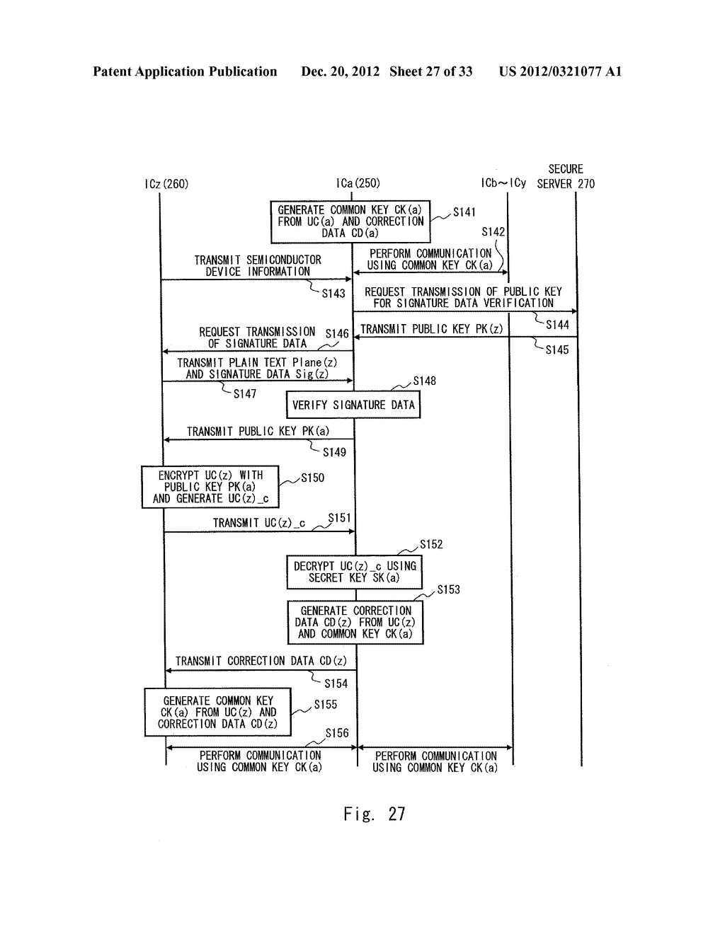 CRYPTOGRAPHIC COMMUNICATION SYSTEM AND CRYPTOGRAPHIC COMMUNICATION METHOD - diagram, schematic, and image 28