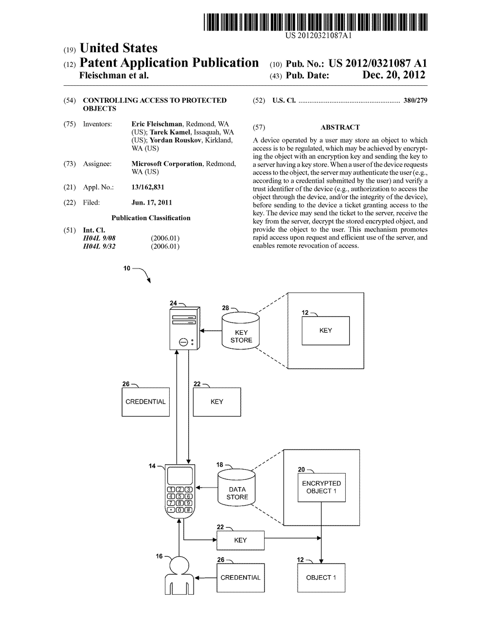 CONTROLLING ACCESS TO PROTECTED OBJECTS - diagram, schematic, and image 01