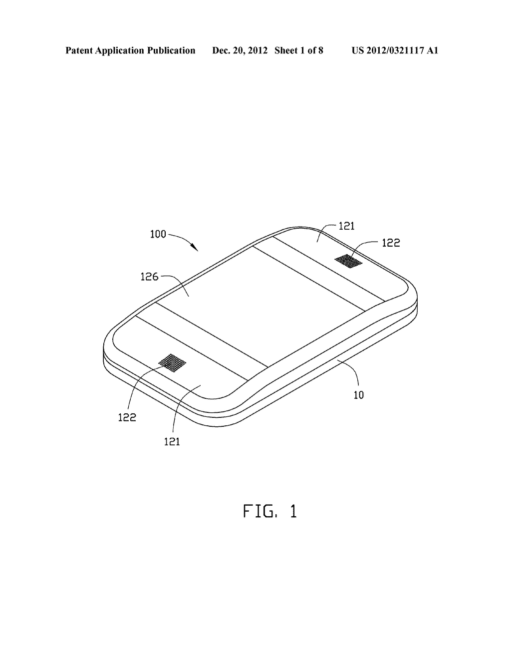 PORTABLE ELECTRONIC DEVICE HAVING SOUND EMISSION HOLES ALIGNED WITH     SPEAKER AT RECESS OF REAR COVER - diagram, schematic, and image 02