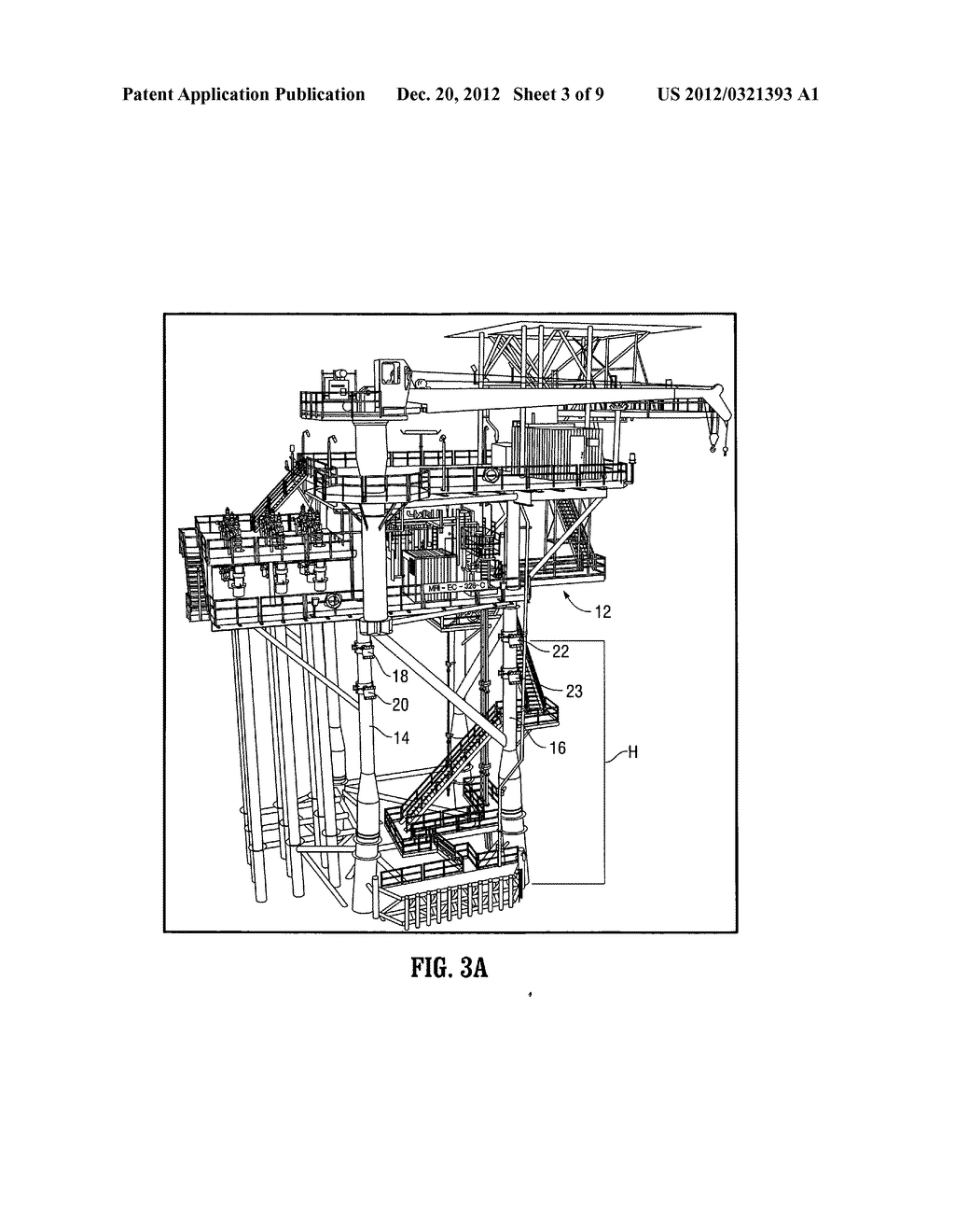 Temporary platform for attachment to an offshore structure - diagram, schematic, and image 04