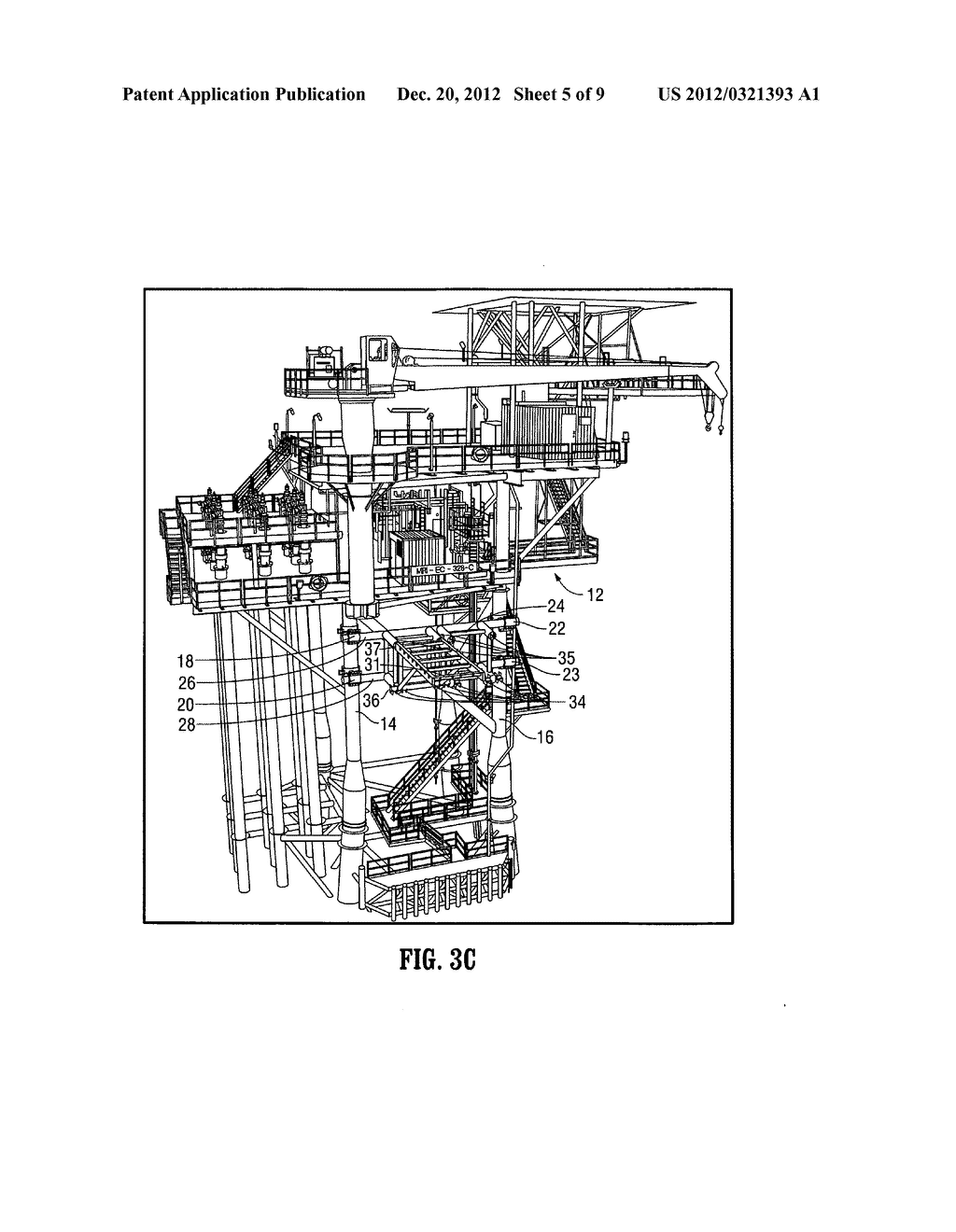 Temporary platform for attachment to an offshore structure - diagram, schematic, and image 06