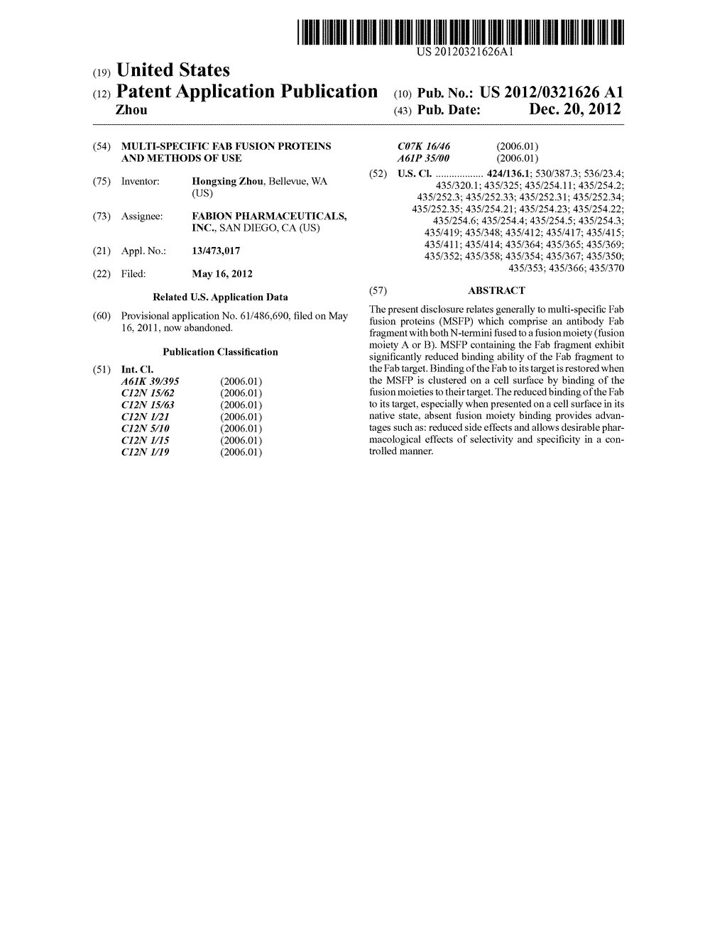 MULTI-SPECIFIC FAB FUSION PROTEINS AND METHODS OF USE - diagram, schematic, and image 01